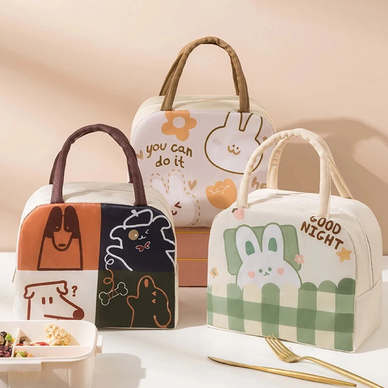 

Cute and Fun Cartoon Insulated Lunch Bag | Lunch Bag for Office Workers and Students | Convenient Tote Bag | Lunch Bag