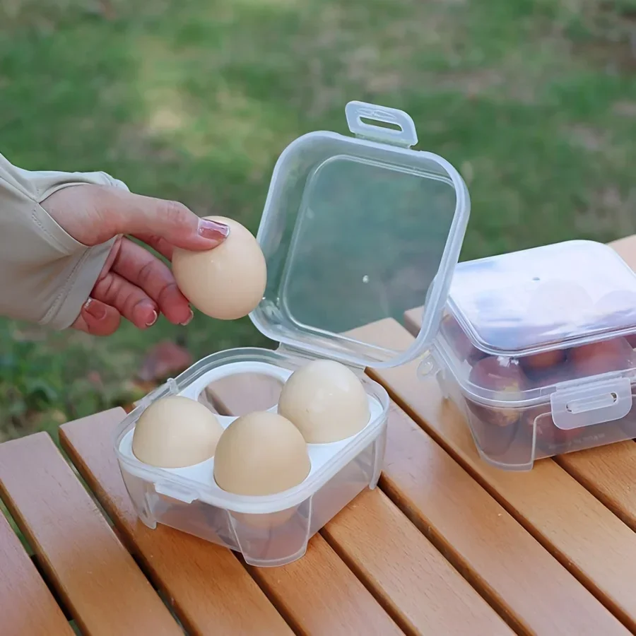 Outdoor Shockproof Egg Box Storage Box, Portable Camping Shatterproof Egg Tray, Home Plastic Protection Box, Travel Shatterproof