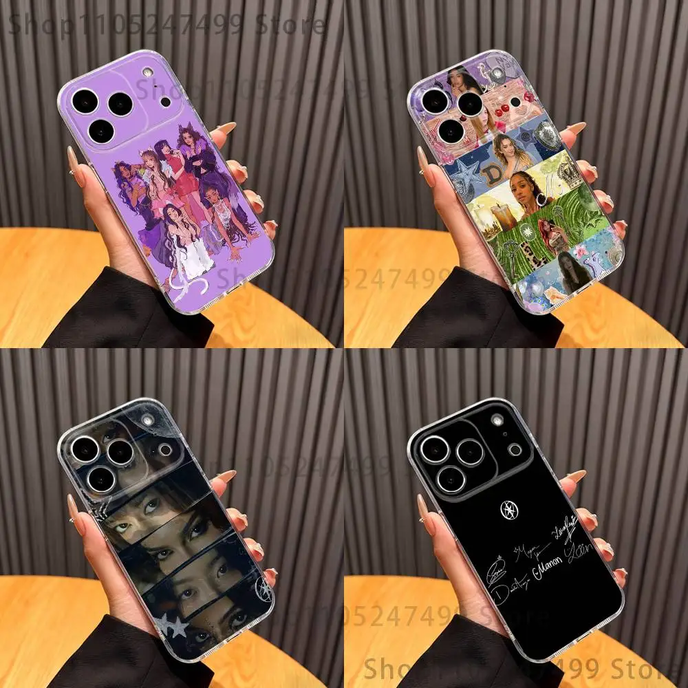 

K-KATSEYE Gnarly Group Phone Case For iPhone 16,15,17,12,13,14,11 Max,Pro,Plus,X,XS,XR,SE4,E Mini Transparent Cover