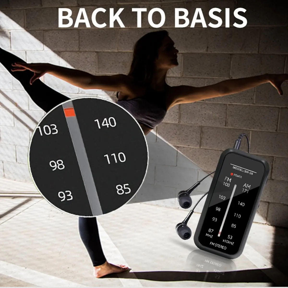Превосходное мини-радио, портативное радио Walkman AM FM, ручное стерео радио FM87-108 МГц, MP3-плеер с наушниками