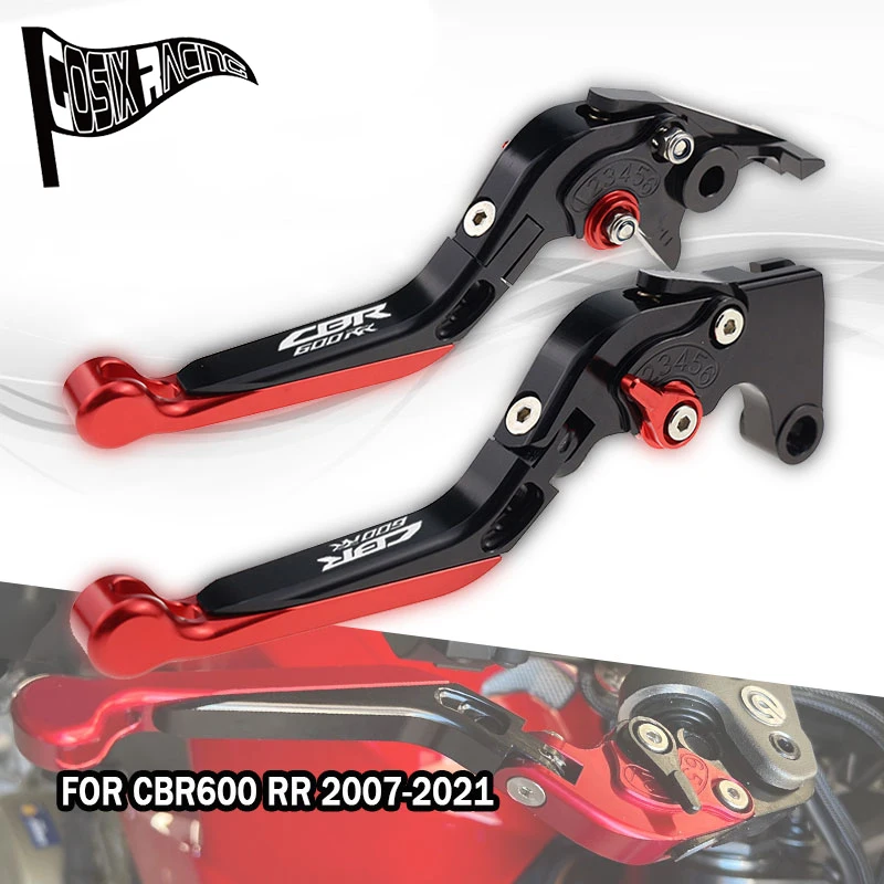 

Подходит для CBR600 RR 2007-2022, складные выдвижные рычаги тормозной муфты для CBR 600RR, аксессуары для мотоциклов с ЧПУ, регулируемая ручка