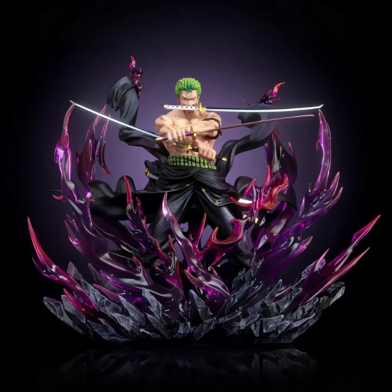 

In-Stock 30cm JT Tianhui Raging Zoro GK Figures Anime Collectible Static Statue Desktop Decoration Trendy Toys Surprise Gifts