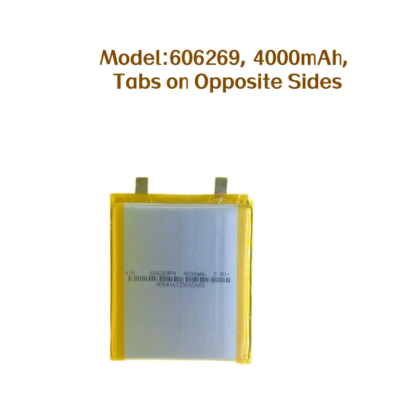 3.8V High Voltage 4000mAh Lithium Polymer Cell Model 606269 Built-in Battery for Laptop Fast Charging Power Bank Power Supply