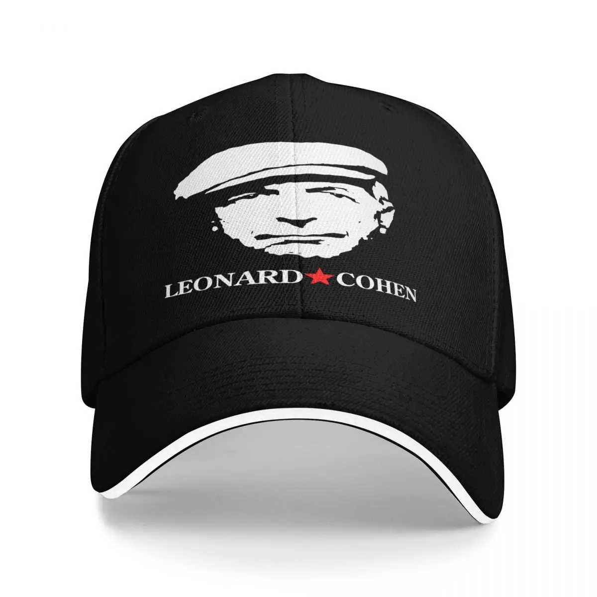 Leonard Cohen Tribute Singer Songwriter Cap Men Men's Hats Custom Logo Caps For Men Summer 2025 Man Hat Baseball Cap