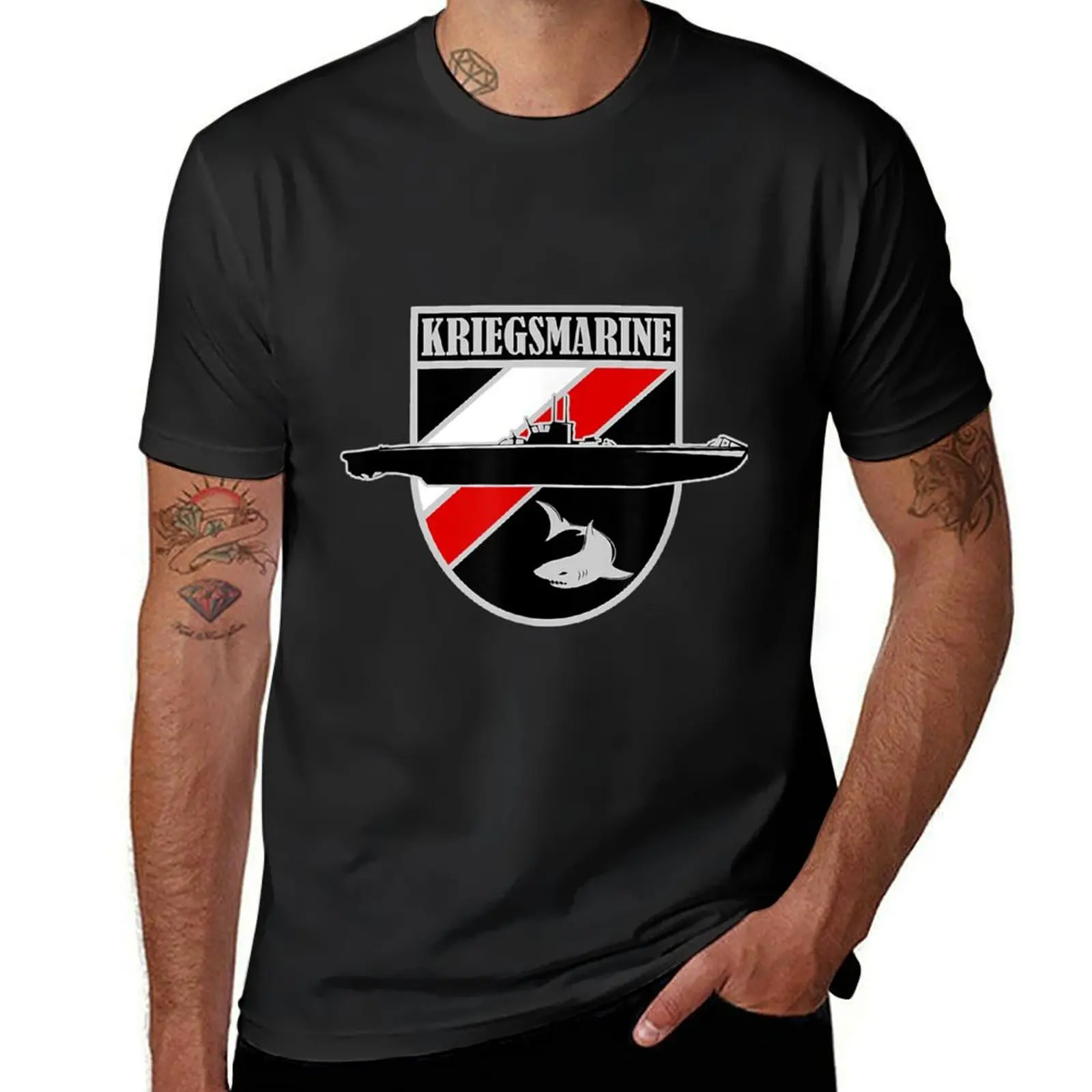 

WW2 German Uboat Kriegsmarine T-Shirt boys whites Blouse hippie clothes anime tshirts for men