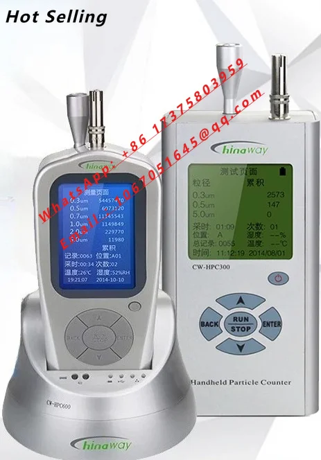 Senaway CW-HPC600/300 Dust Particle Counter Dust Particle Size Measurement Detector Clean and Dust-free