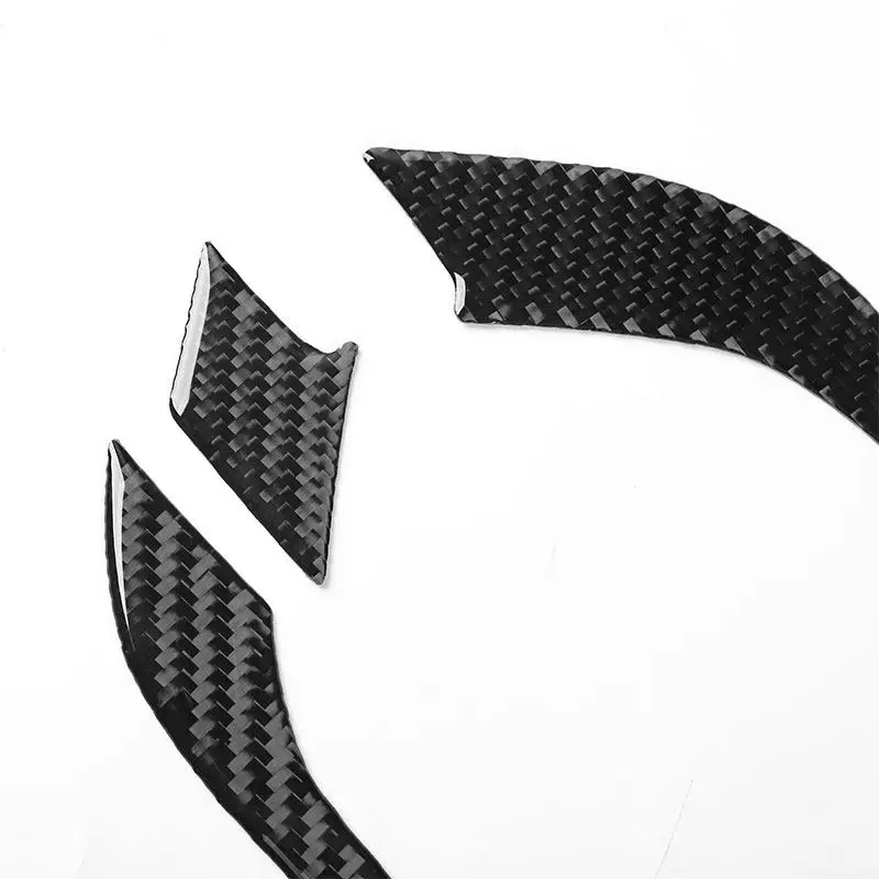 

3pcs Soft Carbon Fiber Car Styling Front Bumper Strips Trim Accessories For Audi A3 8Y S3 2021 2022 2023 2024 2025