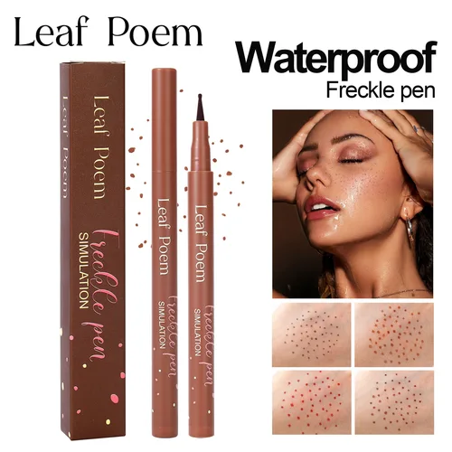 Imagen 2 del producto Pluma para pecas, resistente al agua, de secado rápido, aspecto Natural, herramienta de maquillaje para pecas falsas, cosméticos realistas de fácil uso y de larga duración