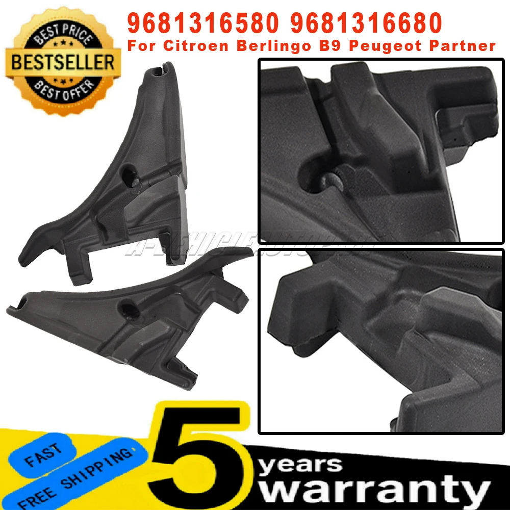 Neue 9681316580 9681316680 für Citroen Berlingo Peugeot Partner Frontscheibenwischer-Abdeckung Verlängerung Zierleiste Auto-Zubehör
