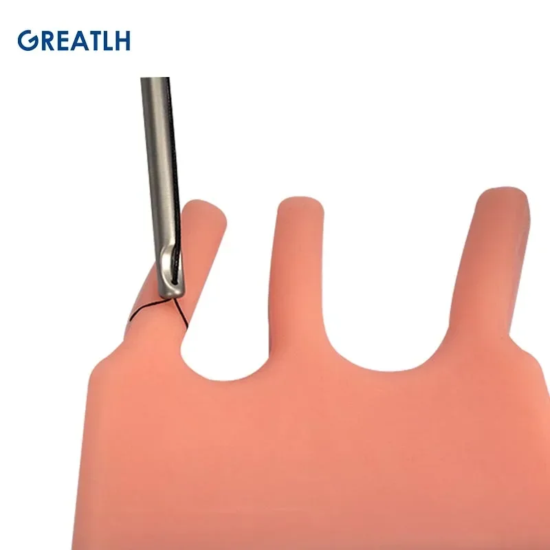 Laparoscopic Knot Pusher Open Close Head Stainless Steel Laparoscopic Instruments