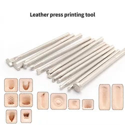 Leather Engraving Texture Molding Tool Alloy Steel Embossed Punch Head DIY Leather Craft Bag/shoe/pendant Hand Decoration Tool