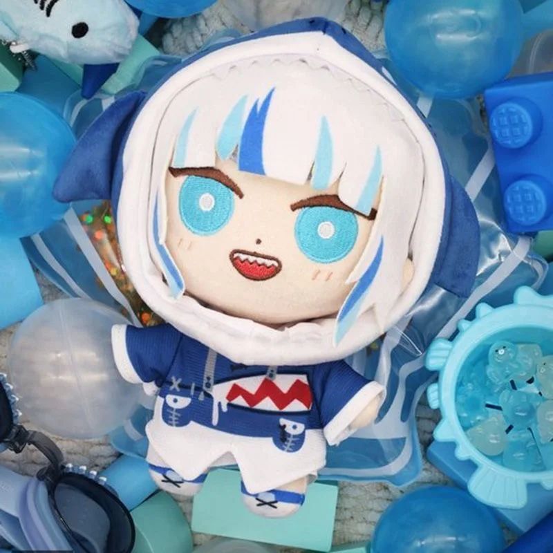 20 センチメートルアニメ Hololive ぬいぐるみ GAWR GURA コスプレぬいぐるみフィギュアサメ密封されたクラブロリータぬいぐるみクリスマス誕生日ギフト