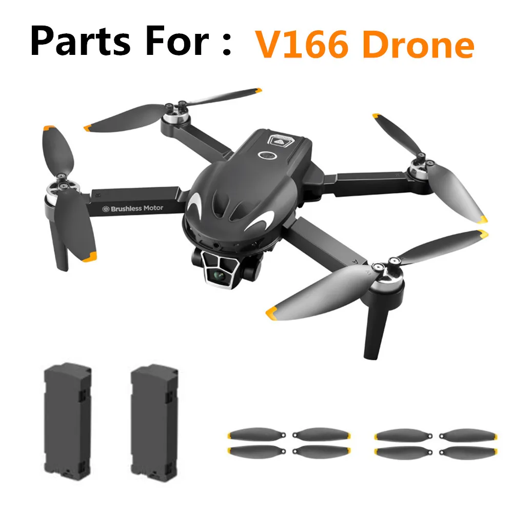 V166 Drone Battery Accessories 3.7V 1800Mah /Propeller Blade / V166 Drone Original Spare Parts V166 Dron Battery