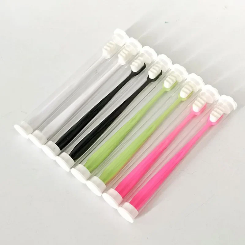 10000 Hairs Soft Hair Eco Friendly Toothbrush Portable Travel Tooth Brush with Box Soft Fiber Nano Toothbrush Oral Hygiene Care