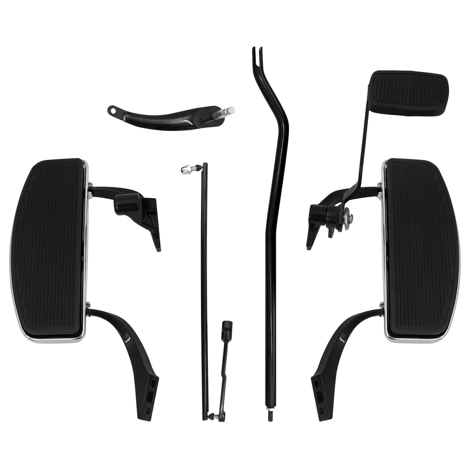 Motorcycle Forward Controls Foot Pegs Linkage Levers Kits For Harley Dyna Street Bob Low Rider Super Glide 2006-17 Footrest Set