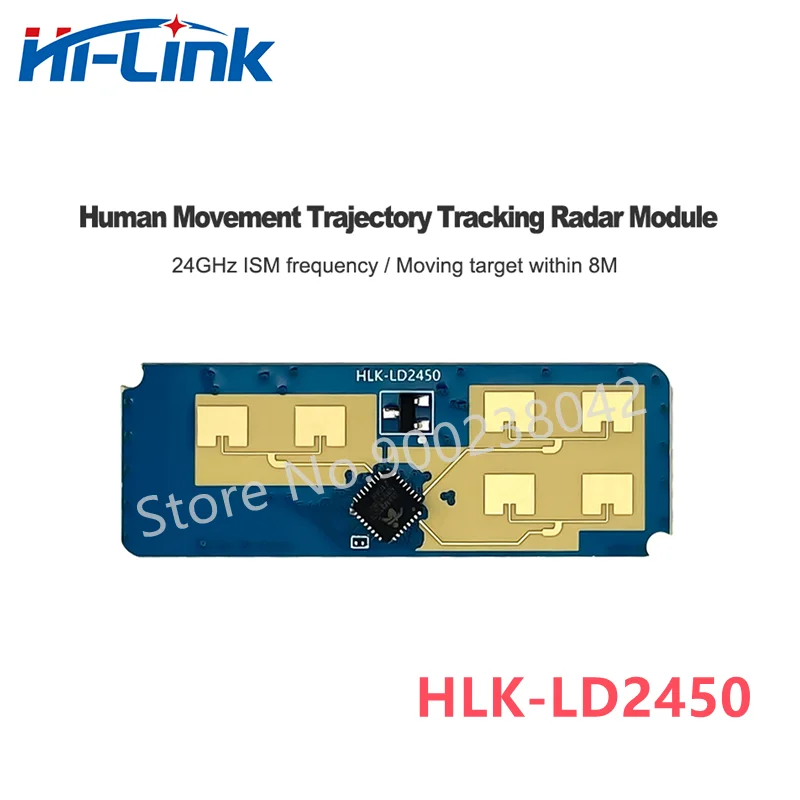 Free Shipping Smart Home Hilink 24G MM Wave Human Motion Tracking Radar Module HLK-LD2450 1T2R Wall-mounted Sensing distance 8M