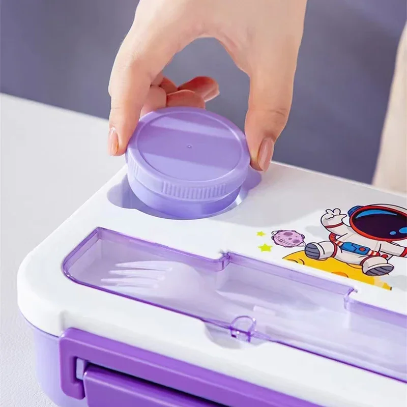 1300ML Bento Lunch Box for Kids Girls Cute Dinosaur Bento Box Sandwich Snack Fruit Box Food Storage Container Microwave Oven