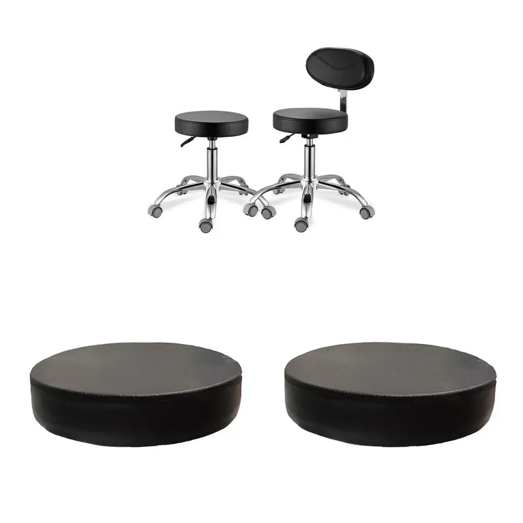 

Pack of 2 Universal 13.4 Inch Round Bar Stool Replacement Seat for SPA Beauty Salon Massage shop Heavy Duty Accessories