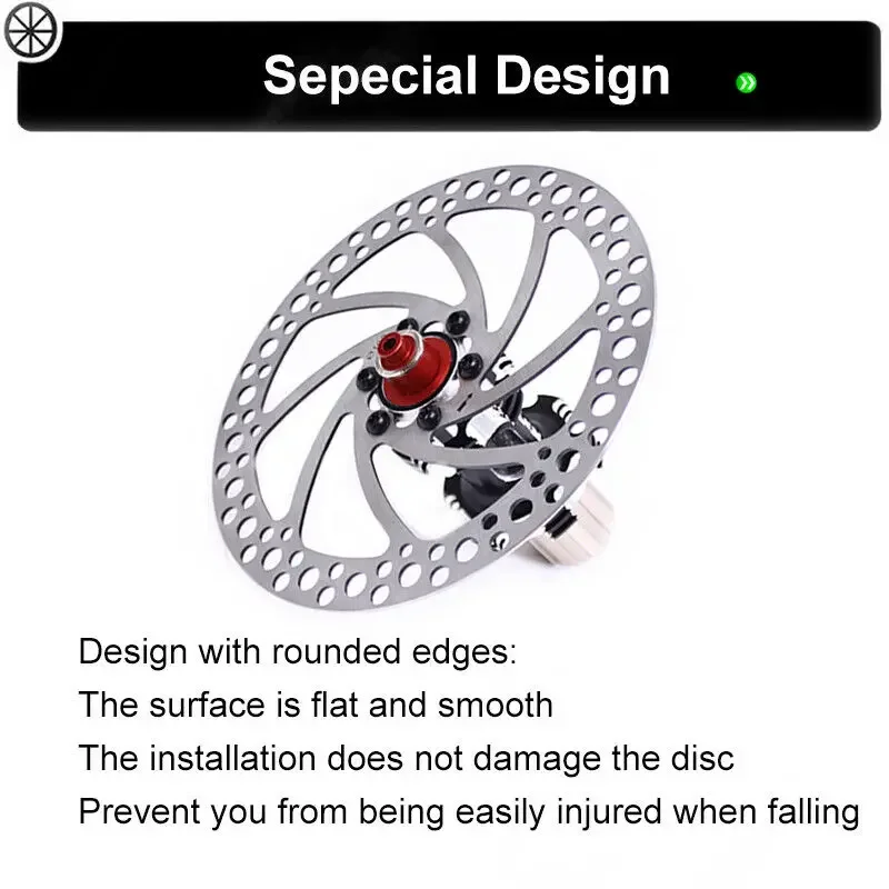 SNAIL Disc Brake Rotor MTB Bicycle Floating Rotor Heat Dissipation 140/160mm Stainless Steel rotor 180/203mm Cycling Accessories