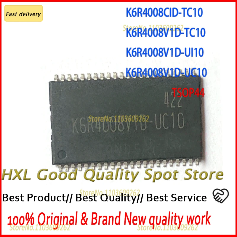 10PCS  K6R4008CID-TC10 K6R4008CID K6R4008VID-UI10 K6R4008V1D-UI10 K6R4008VID-UII0 K6R4008V1D-UC10  K6R4008VID K6R4008 TSOP44