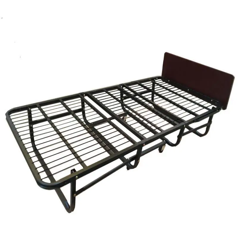 Hotel extra bed folding bed room special temporary lunch break single movable thickened spring pad 1.2 meters