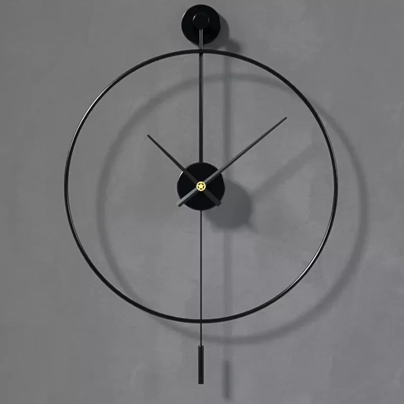 

Spanish Contemporary Round Wall Clock Silent Non-Ticking Luxury Minimalist Decor For Dining Room Kitchen Living Room Entryway