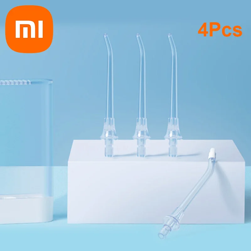 Xiaomi 4Pcs Compatible Oral Dental Irrigator Nozzle 360 Degree FDA Standard Orthodontic Waterpulse Teeth Flusher Clean Accessory