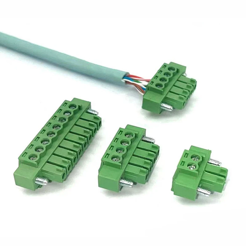 1Set 15EDGWC Pitch 3.81mm 2P/3P/4P/5P/6P/8P/9P Pluggable Terminal