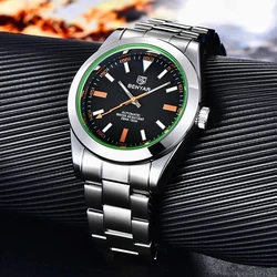 BENYAR Mens Mechanical Watches Top Brand Luxury Automatic Watch For Men Waterproof Stainless Steel Clock Gift Reloj Hombre 2024