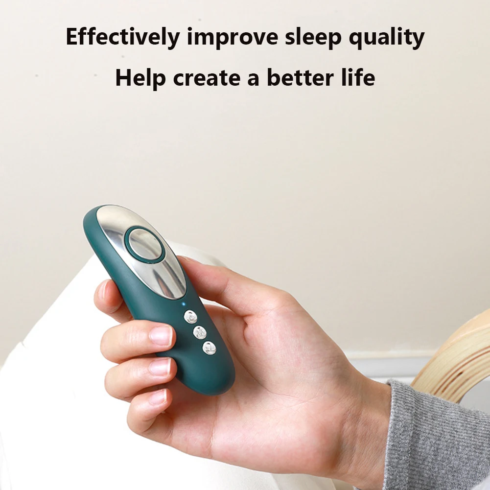 

Electronic Hand Sleeper Aid Portable Microcurrent Sleeping Instrument Electric Anti Insomnia Aid Device Sleep Relax for women