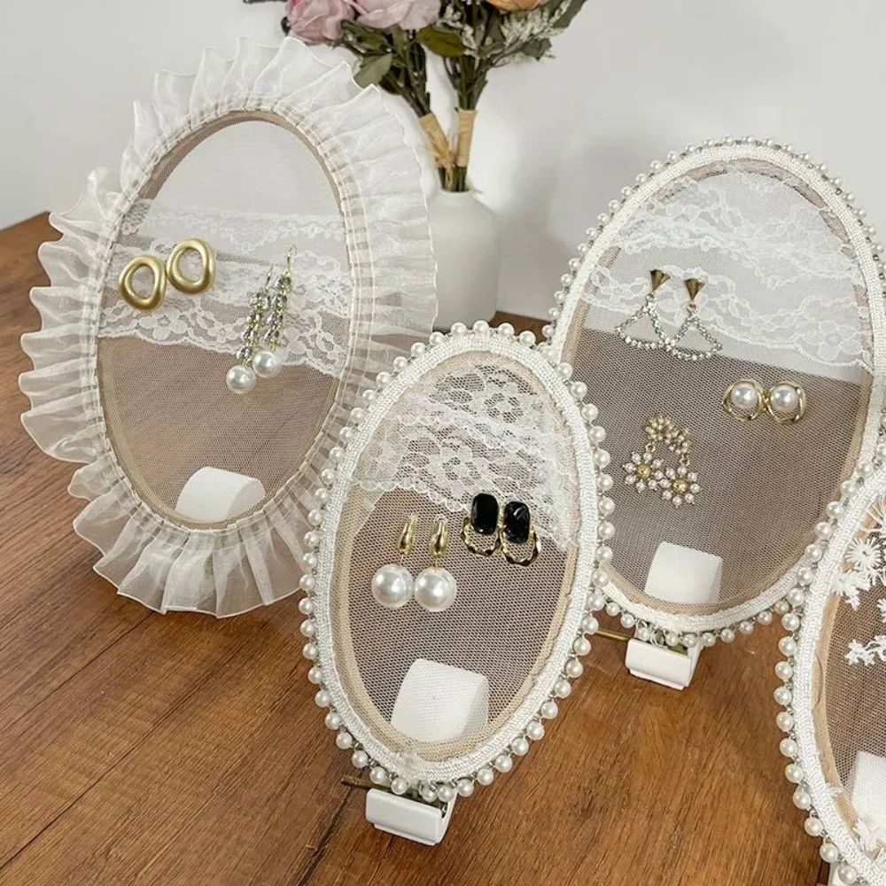 

Деревянная рамка, вышивка, кружевные серьги, подставка, цветок, жемчуг, серьги-гвоздики, держатель, гипсовая основа, стеллаж для выставки товаров ювелирных изделий в стиле макраме