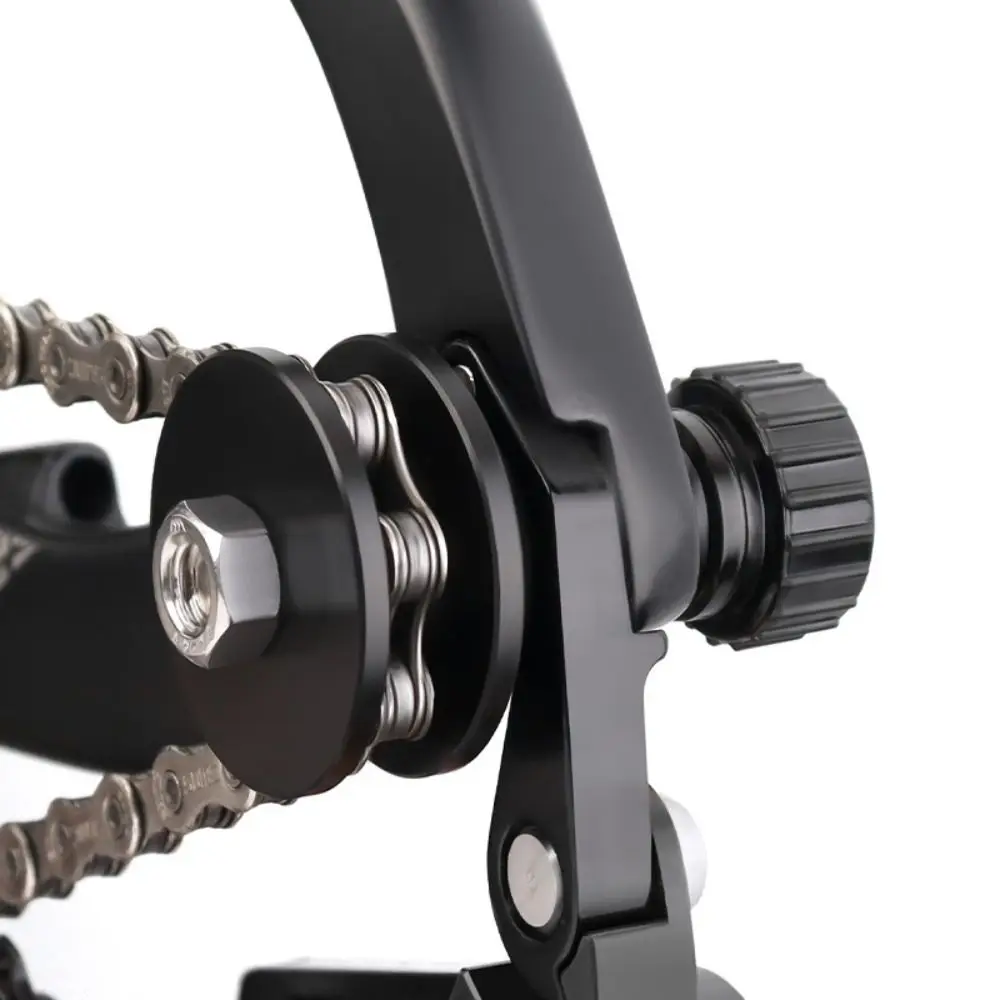 Soporte ligero para cadena de bicicleta, diseño de ranura en H ajustable, soporte de retención de cadena, buje Virtual liso y duradero, ciclismo fijo