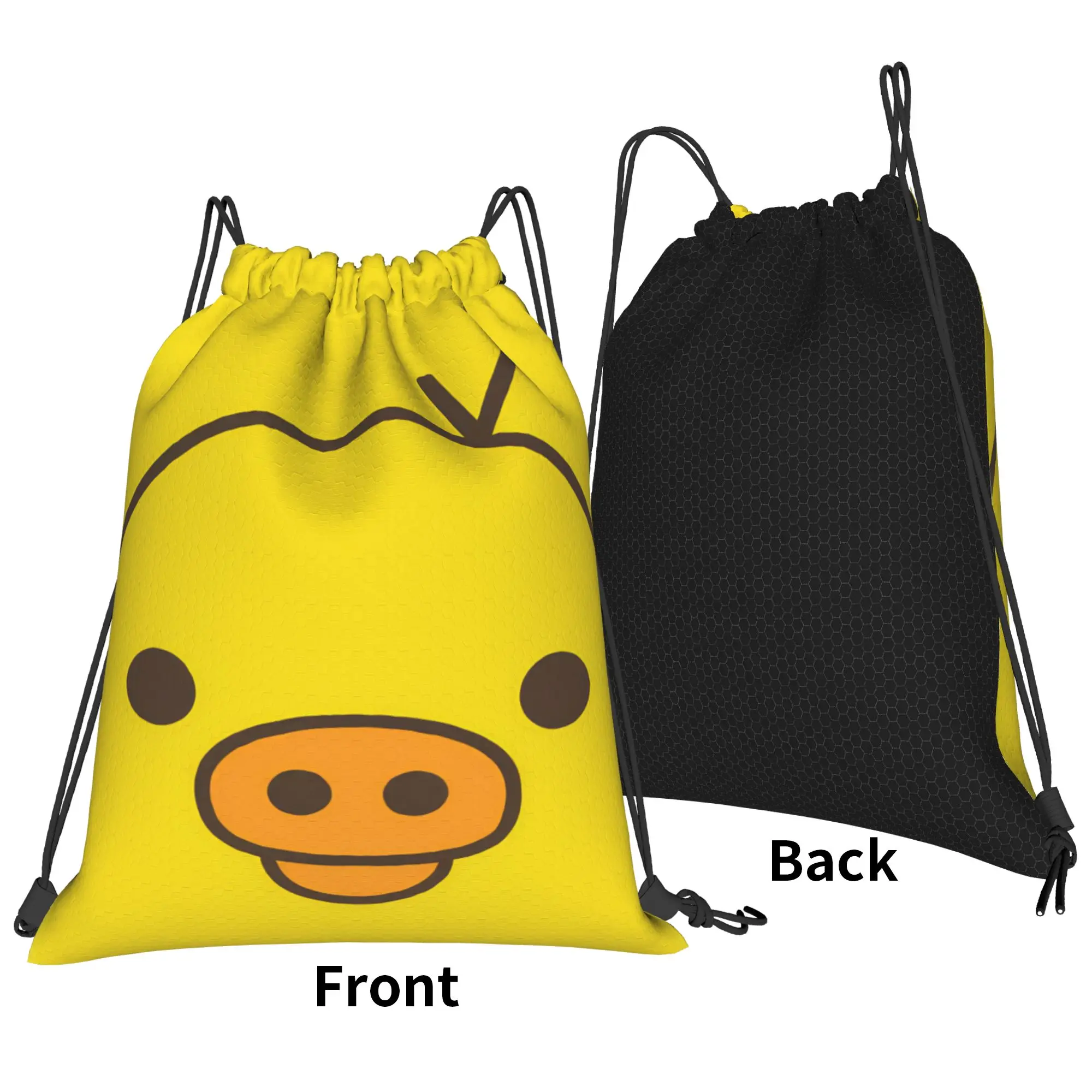 Rilakkuma Drawstring Bag  Foldable Minimalist Backpack Travel Sackpack String Bags For Couple