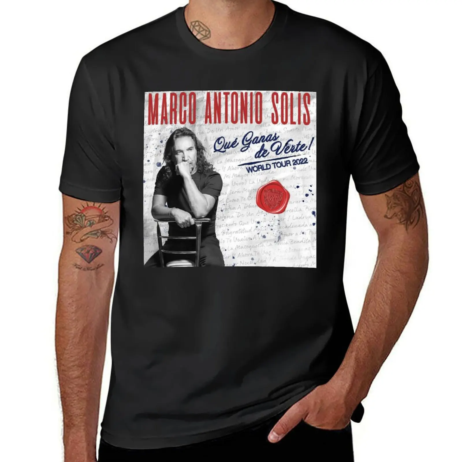 Футболка don Marco Antoni Solisa Que Ganas de Green World Tour 2022, модная мужская одежда в Корейском стиле на заказ