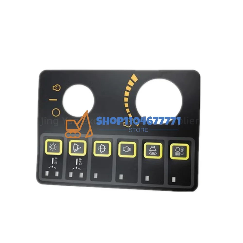 Autocollant de panneau de commande de climatisation, autocollant pour Instrument, accessoires de pelle, pour Hyundai R150 200 215 225 265 305-7