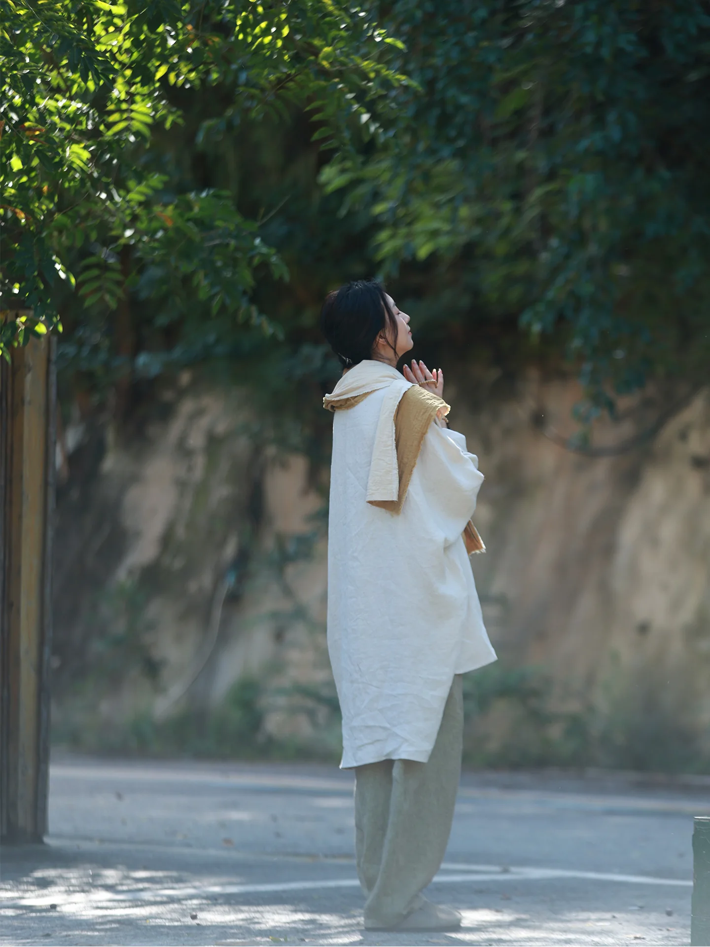 

Ecological Haax Loose irt Artistic Sensation Chinese Sle Zen Mind Pear White ten to Flower Fraance Women's irt