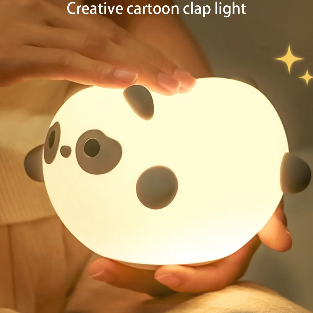 Creative panda not down pat light usb rechargeable cute bedside ornaments children's gift night light