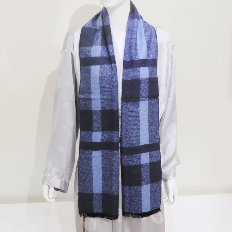 الراقية الرجال أفضل 100% التوت الحرير الخريف والشتاء تنوعا المألوف وشاح دافئ هدية عيد ميلاد #2