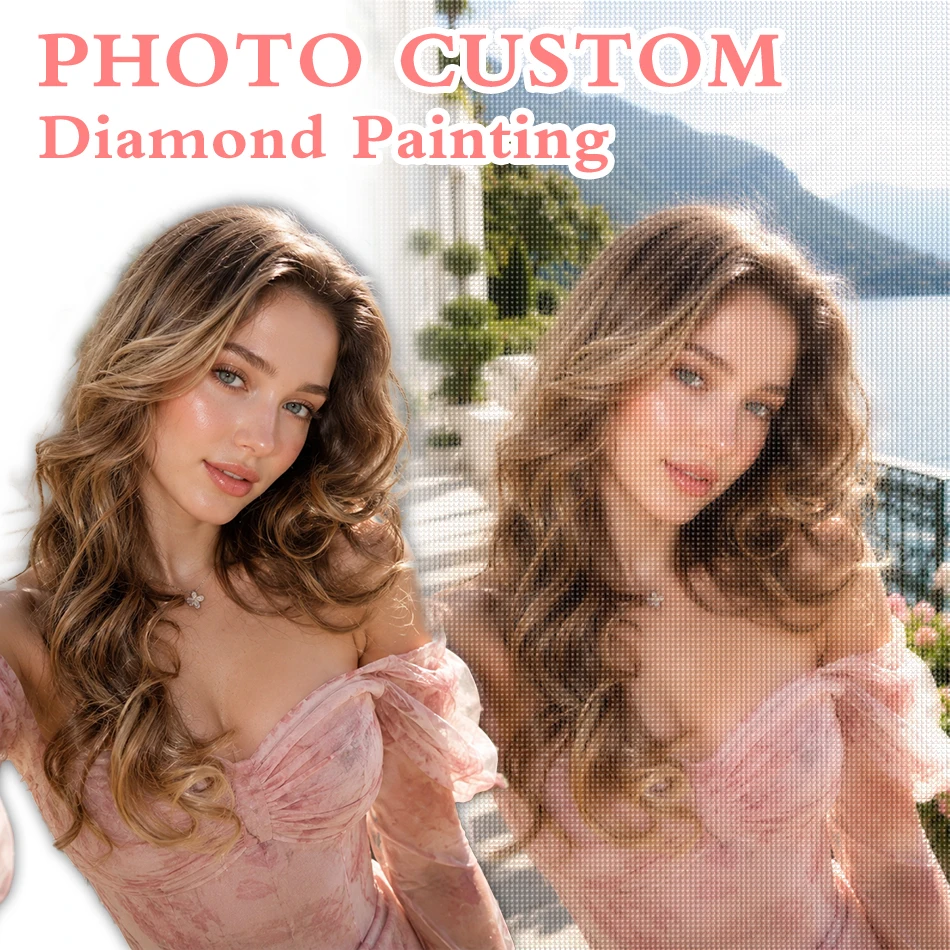 GATYZTORY Photo Custom Diamond Painting Tool Set Creative Gift 5D Diamond Pictures Paint With Diamonds Hobby Picture Wall Decor