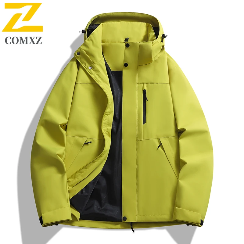 

EiAO Windbreaker Couple's Waterproof Windproof Outdoor Jacket for Hiking Camping Fishing Expedition Parka with Hood 2025