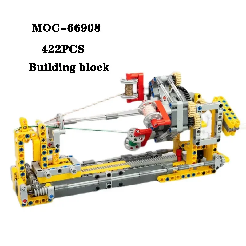 

Building Block MOC-66908 Color Rope Weaving Machine Model Toy Assembly 422PCS Adult and Children Toy Birthday and Christmas Gift