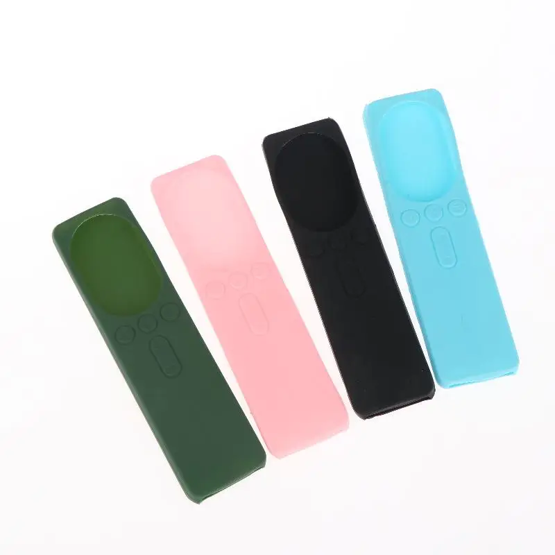 @*Anti-Slip TV Remote Protective Cover for 4A 4C Soft Silicone Dustproof Shockproof Skin for Home Household Use