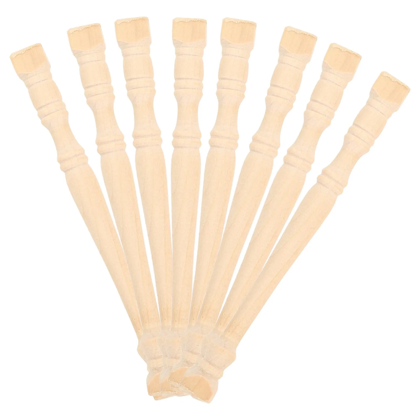 

8 миниатюрных римских колонн, деревянные опоры для миниатюрных домиков, аксессуары для микроландшафта, креативные DIY-проекты, колонны для домиков