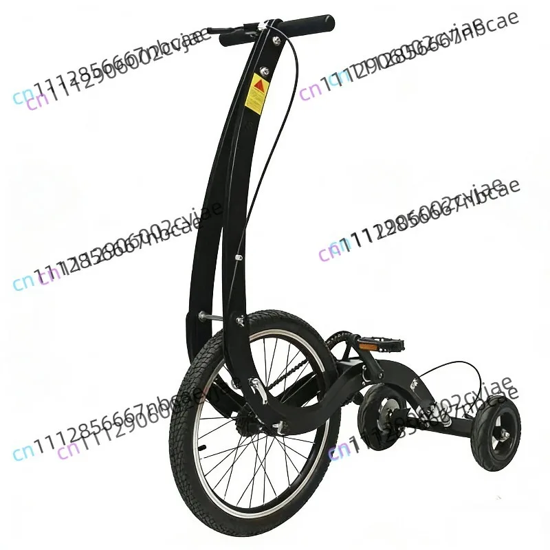 Asia's popular Halfbike is a standing three-wheeled sports bike that folds