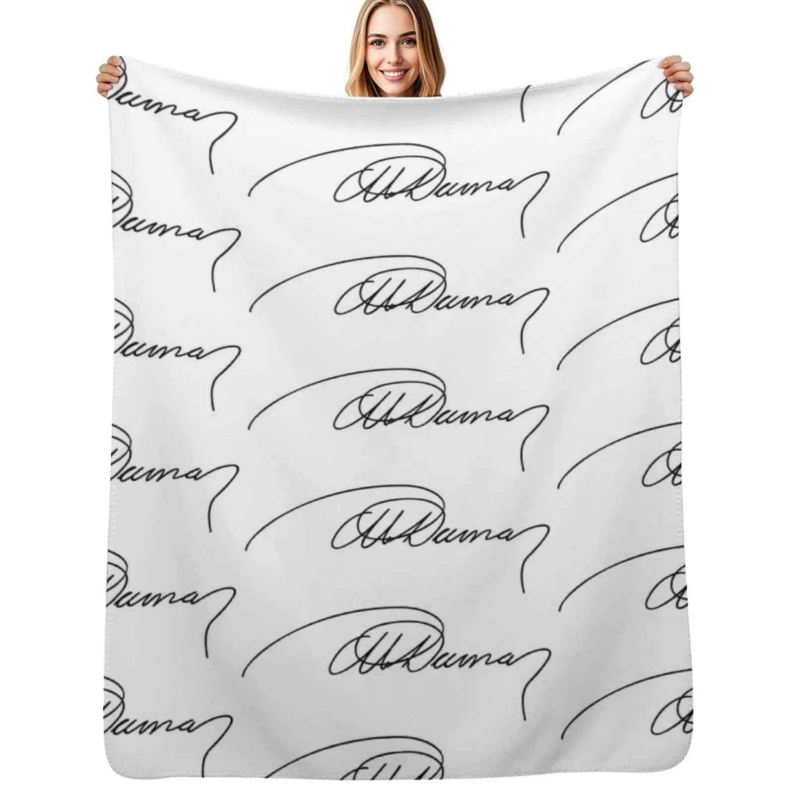 Signature of Alexandre Dumas Throw Blanket Loose Polar bed plaid blankets ands Blankets For Baby Sofa Throw Blankets