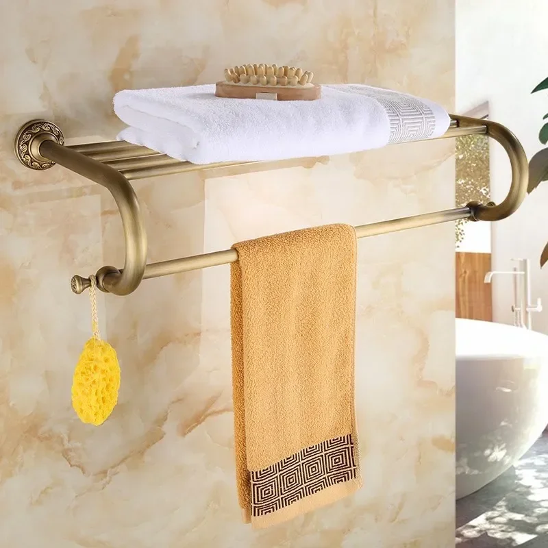 Bathroom Accessories Antique Brass Collection, Towel Ring, Paper Holder, Toilet Brush, Coat Hook, Bath Rack, Soap Dish, Faucet