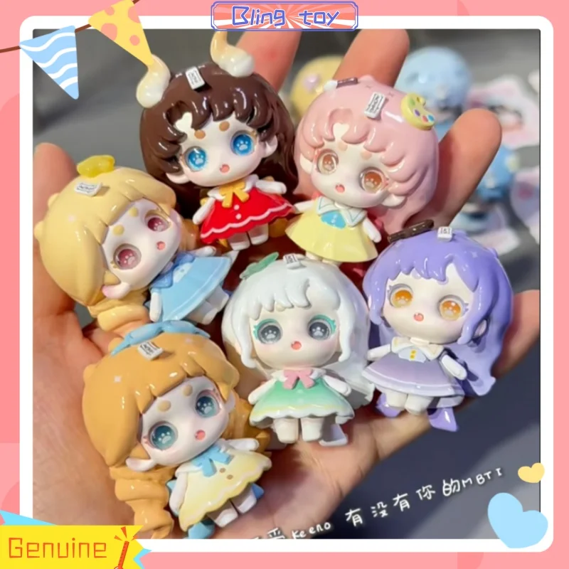 

Новинка в наличии, натуральный маленький призрак Keeno Mbti, маленький милый друг, слепая сумка, мини-модная игрушка, украшение для рабочего стола, подарок-сюрприз для девочек