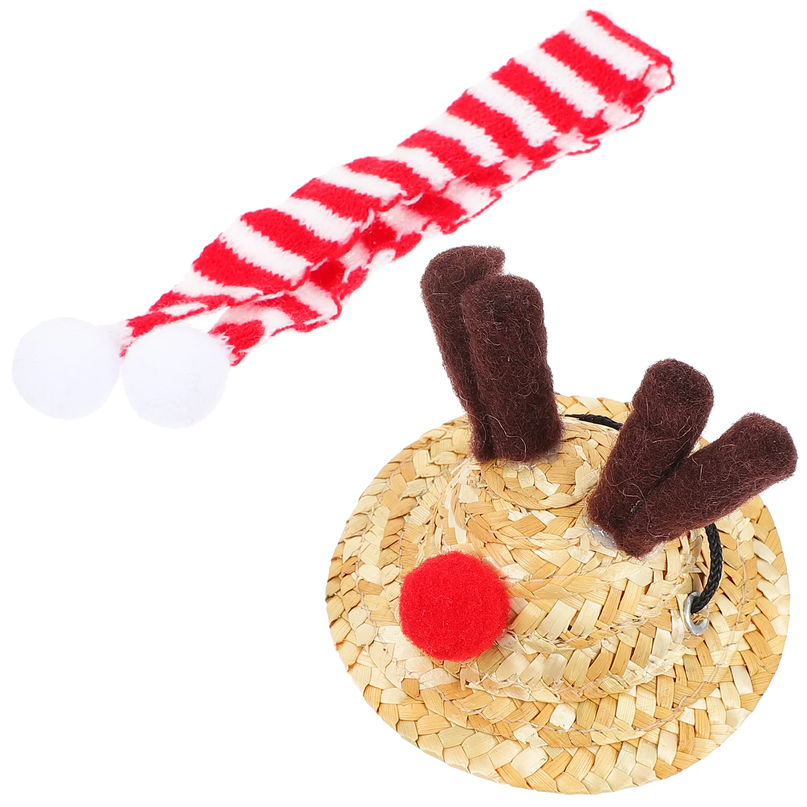 

1Set Christmas Lizard Hat Sweet Xmas Scarf Pet Costume Decorative Reptile Accessory Lightweight Comfortable Reptile Hat Scarf