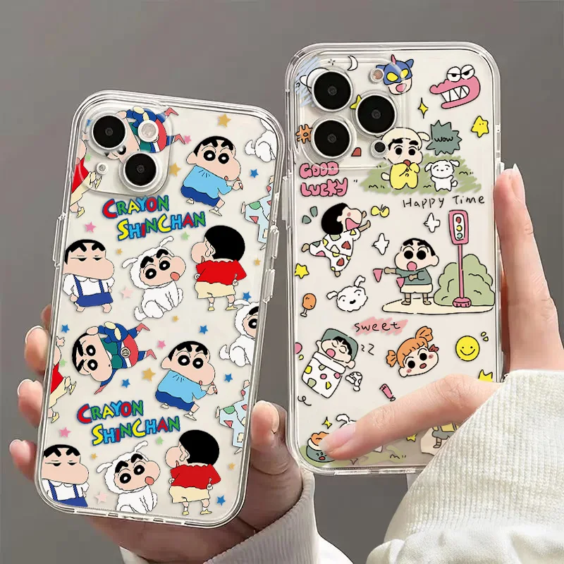 Anime Noharas Shinnosukes Clear Case For Samsung A73 A72 A71 A55 A52 A51 A50 A35 A33 A32 A31 A30 A24 A23 A22 A13 A12 5G Cover