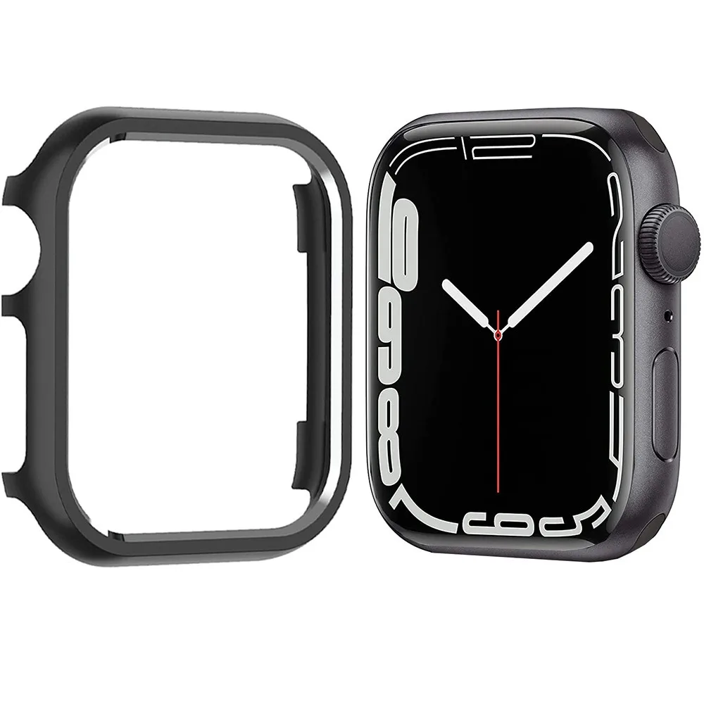 Metal Hollow Case for Apple Watch Cover 49mm 46mm 42mm 44mm 41mm 45mm 40mm Screen Protector for iWatch 11 10 9 8 7 6 5 4SE Ultra